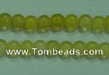 CTG06 15.5 inches 3mm round tiny yellow agate beads wholesale