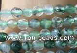 CTG1008 15.5 inches 2mm faceted round tiny moss agate beads