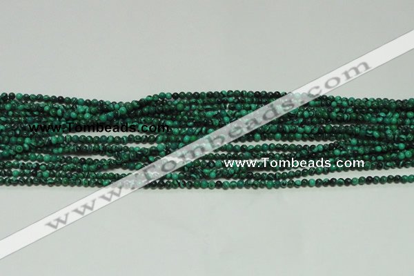 CTG102 15.5 inches 2mm round tiny synthetic malachite beads wholesale