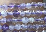 CTG1024 15.5 inches 2mm faceted round tiny purple fluorite beads