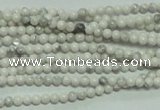 CTG105 15.5 inches 2mm round tiny white turquoise beads wholesale