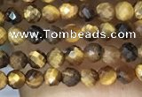 CTG1064 15.5 inches 2mm faceted round tiny yellow tiger eye beads