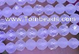 CTG1091 15.5 inches 2mm faceted round tiny quartz glass beads