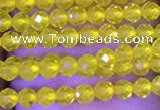 CTG1093 15.5 inches 2mm faceted round tiny quartz glass beads