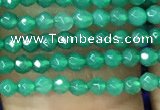 CTG1096 15.5 inches 2mm faceted round tiny quartz glass beads