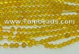 CTG111 15.5 inches 2mm round tiny yellow agate beads wholesale