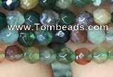 CTG1116 15.5 inches 3mm faceted round tiny Indian agate beads