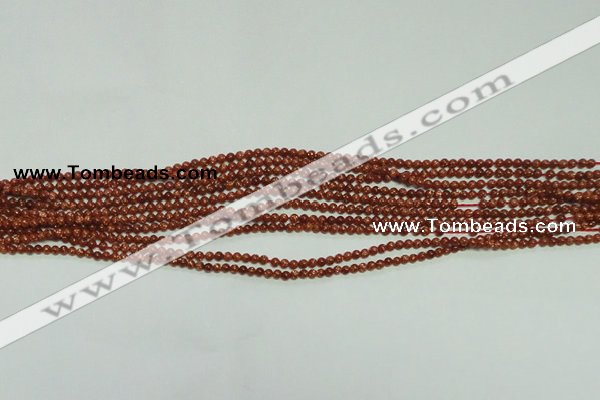 CTG112 15.5 inches 2mm round tiny goldstone beads wholesale