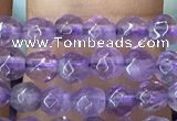 CTG1125 15.5 inches 3mm faceted round tiny amethyst beads