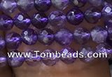 CTG1126 15.5 inches 3mm faceted round tiny amethyst beads