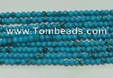 CTG114 15.5 inches 2mm round tiny blue turquoise beads wholesale