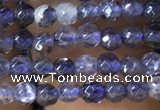 CTG1141 15.5 inches 3mm faceted round tiny iolite gemstone beads