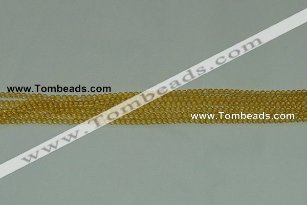 CTG116 15.5 inches 2mm round tiny citrine gemstone beads wholesale