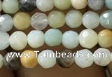 CTG1167 15.5 inches 3mm faceted round tiny amazonite beads