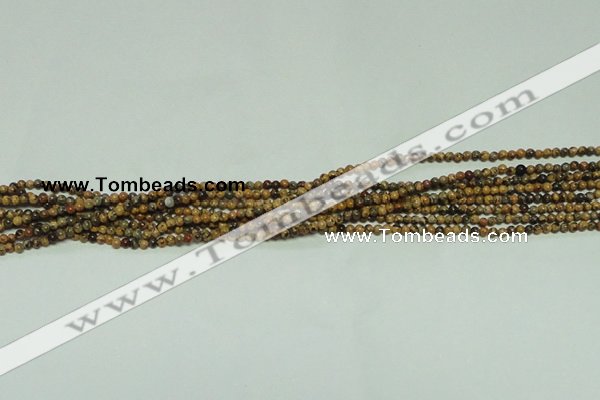 CTG117 15.5 inches 2mm round tiny leopard skin jasper beads wholesale
