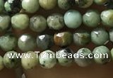 CTG1178 15.5 inches 3mm faceted round tiny African turquoise beads