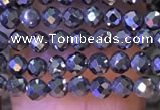 CTG1196 15.5 inches 3mm faceted round tiny terahertz gemstone beads