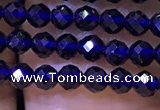 CTG1199 15.5 inches 3mm faceted round tiny quartz glass beads