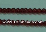 CTG12 15.5 inch 3mm round A grade tiny red agate beads wholesale