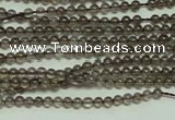 CTG120 15.5 inches 2mm round tiny smoky quartz beads wholesale