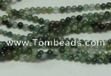 CTG126 15.5 inches 2mm round tiny moss agate beads wholesale