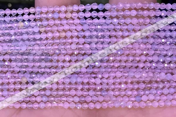 CTG1300 15.5 inches 2mm faceted round morganite gemstone beads