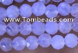 CTG1304 15.5 inches 3mm faceted round blue lace agate beads wholesale