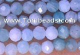 CTG1308 15.5 inches 3mm faceted round amazonite beads wholesale