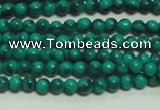 CTG131 15.5 inches 3mm round tiny synthetic malachite beads wholesale