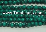 CTG131 15.5 inches 3mm round tiny synthetic malachite beads wholesale