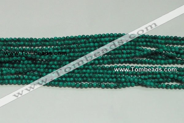 CTG131 15.5 inches 3mm round tiny synthetic malachite beads wholesale