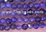 CTG1329 15.5 inches 2mm faceted round iolite beads wholesale