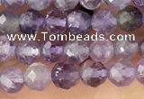 CTG1343 15.5 inches 4mm faceted round amethyst beads wholesale