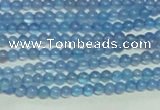 CTG137 15.5 inches 3mm round tiny blue agate beads wholesale