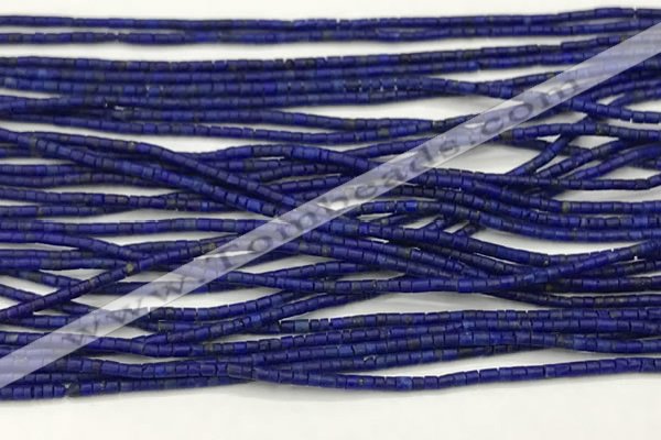 CTG1371 15.5 inches 1*1mm heishi tiny lapis lazuli beads