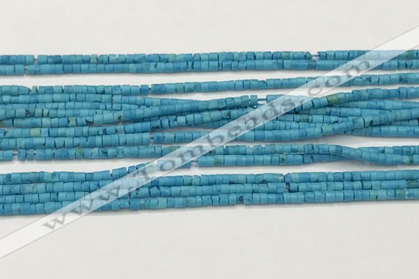 CTG1372 15.5 inches 1.5*2mm heishi tiny blue turquoise beads