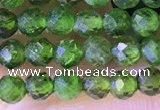 CTG1382 15.5 inches 3mm faceted round tiny diopside quartz beads