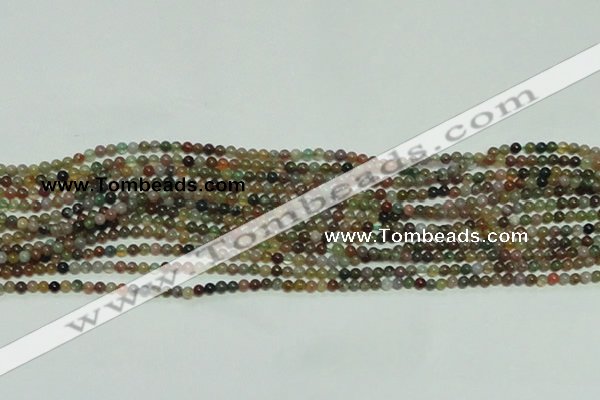 CTG139 15.5 inches 3mm round tiny Indian agate beads wholesale