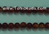 CTG14 15.5 inch 3mm round B grade tiny red agate beads wholesale