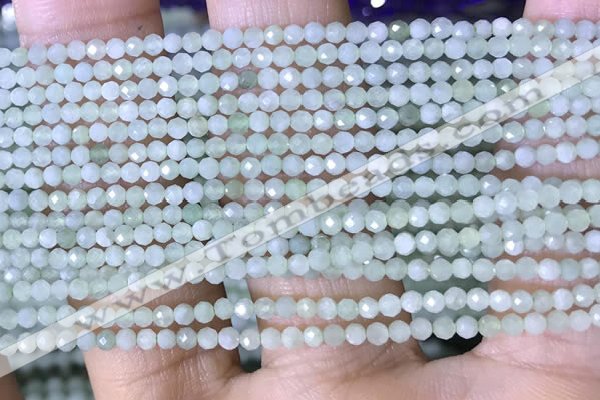 CTG1420 15.5 inches 2mm faceted round jade beads wholesale