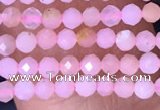 CTG1430 15.5 inches 2mm faceted round pink opal beads