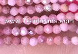 CTG1431 15.5 inches 2mm faceted round Chinese rhodochrosite beads