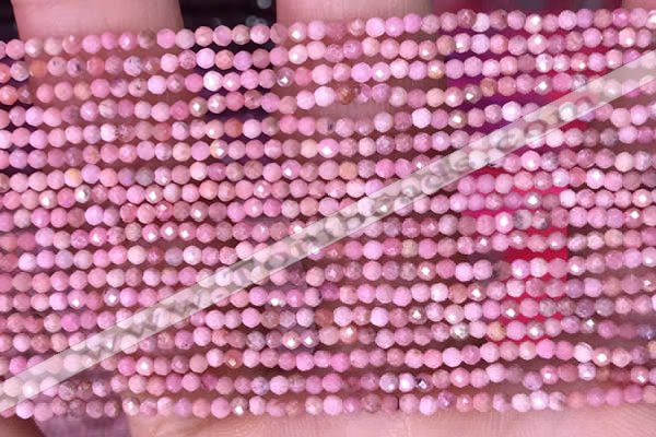 CTG1431 15.5 inches 2mm faceted round Chinese rhodochrosite beads