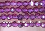 CTG1439 15.5 inches 2mm faceted round garnet beads wholesale