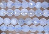 CTG1441 15.5 inches 2mm faceted round aquamarine beads wholesale