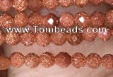 CTG1451 15.5 inches 2mm faceted round goldstone beads wholesale