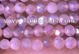 CTG1452 15.5 inches 2mm faceted round AB-color moonstone beads