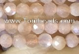 CTG1502 15.5 inches 3mm faceted round moonstone beads wholesale