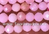 CTG1513 15.5 inches 3mm faceted round pink opal beads wholesale