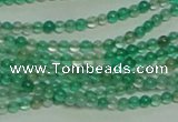 CTG152 15.5 inches 3mm round tiny green agate beads wholesale